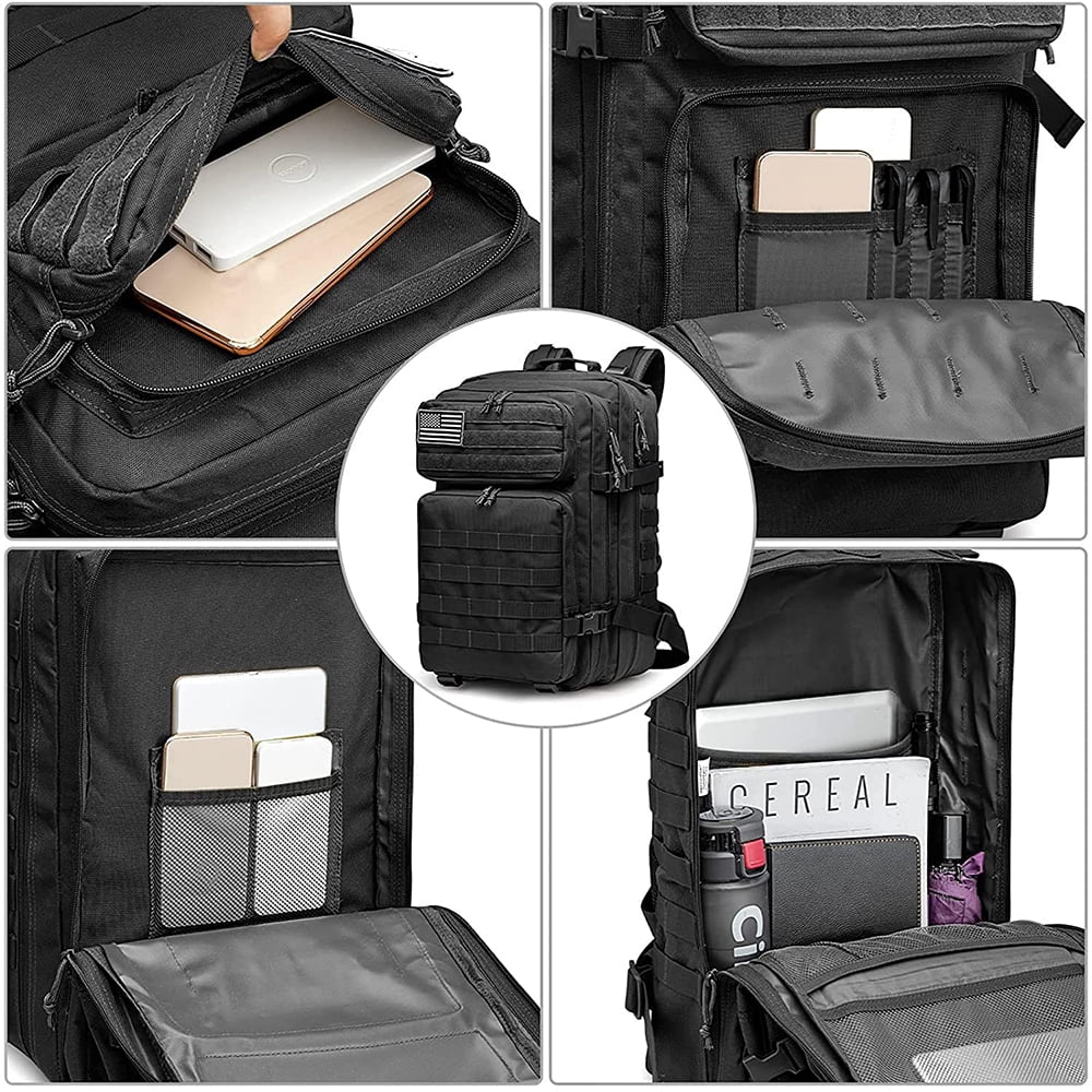 RIBONGZ 50L Camping Backpack Large Multifunction Outdoor Sport Rucksack Molle Bag Backpacks
