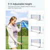 Badminton Net Set Portable Sports Set for Badminton Tennis Kids Volleyball Pickleball Easy Setup Nylon Net with Poles for Indoor Outdoor Court,13FT