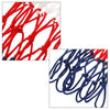 2Pcs Basketball Nets Replace,Heavy Duty 12 Loops Tri-Colored Basketball Net for Outdoor Indoor Sports