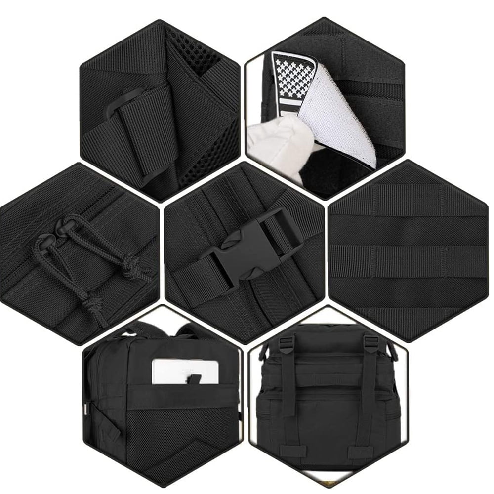 RIBONGZ 50L Camping Backpack Large Multifunction Outdoor Sport Rucksack Molle Bag Backpacks
