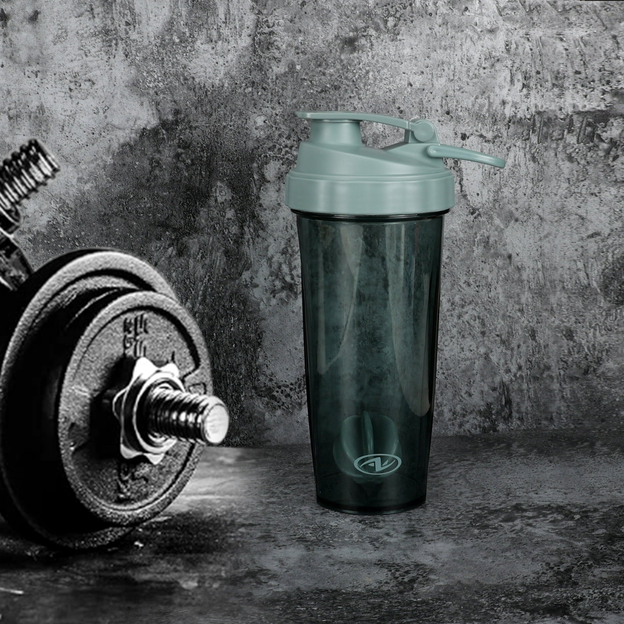 Athletic Works 24 Oz Gray Shaker Bottle for Adults and Teens