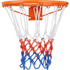 2Pcs Basketball Nets Replace,Heavy Duty 12 Loops Tri-Colored Basketball Net for Outdoor Indoor Sports